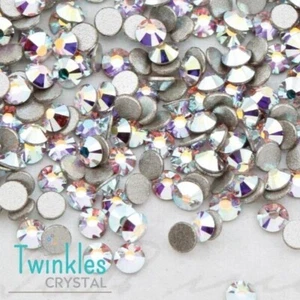 Swarovski (144pcs) FlatBack Crystal Nail Decoration Rhinestone #2058-001AB - Picture 1 of 9