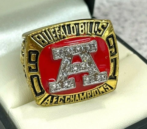 1991 Buffalo Bills AFC Champions Kelly Replica Ring Cover