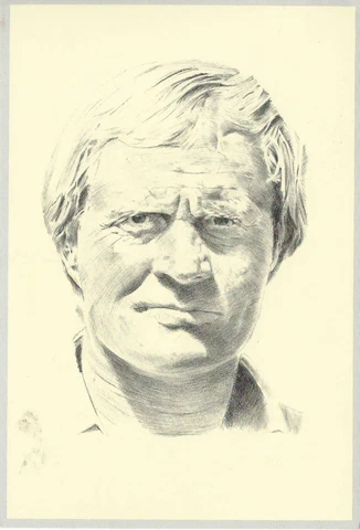 Jack Nicklaus William Van Zandt 4-1/2" x 6-1/2" artwork postcard Cover