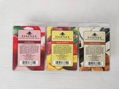 Lote Cera Derretida Tarta Bar Essenza Manzana Mango Frambuesa Vainilla Caramelo Sin Llama  Foto 1 de 4