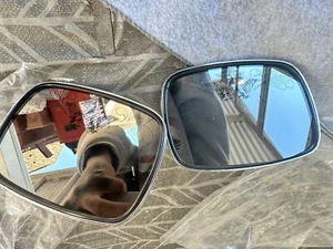 Rare 65’ + Harley Davidson V-Twin Chrome Design Rectangle Mirrors Set. 1978 - Picture 1 of 3