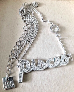 Nine West Rhinestone Pisces Necklace Zodiac Necklace Crystal Bezel Accent - Picture 1 of 7