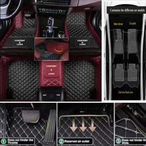 For BMW All Series Car Floor Mat with pockets Waterproof Carpets Custom Auto Mat - Imagen 1 de 34