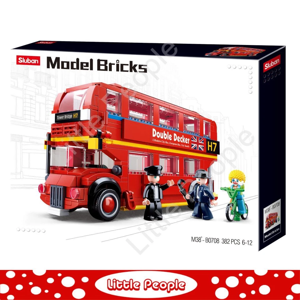 Juego de bloques de construcción compatibles con Sluban - Sluban LONDON BUS 394 PIEZAS Foto 1 de 1