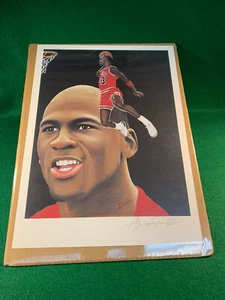 Michael Jordan Bulls 11" x 15" Anthony Douglas Signed, numbered Color Lithograph - Picture 1 of 5