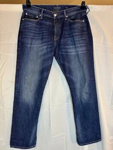 Jeans uomo Lucky Brand 34x30 blu 410 atletico slim lavaggio scuro denim elasticizzato - Foto 1 di 10