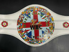 The Union Wbc Adult Championship White Leather Replica Belt Brass Plate