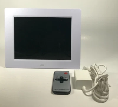 Digital Clock with Remote Calendar Alarm Day 8" LCD Display Desk Wall Mount - Image 1 of 4