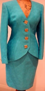 LINDKA CHIRACH DESIGNER 2 PIECE JACKET AND SKIRT - Picture 1 of 7