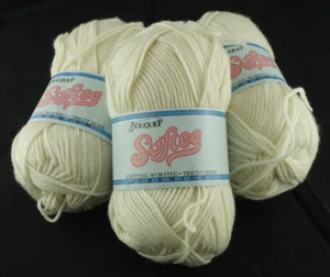 3X Ramo Suave Tejido Peinado Tricot Modo Hilo Blanco 85g 190 yardas ENVÍO GRATUITO - Imagen 1 de 4