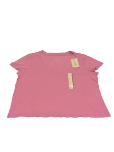 T-shirt donna filo universale scollo a V manica corta cotone relaxed taglia XL NUOVA - Foto 1 di 4