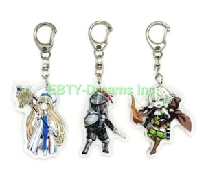Set of 3 Goblin Slayer Anime Acrylic Keychain Onnan Shinkan Goblin Slayer Elf v3 - Foto 1 di 2
