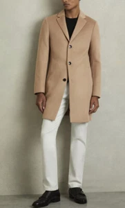 REISS Gable Epsom Wool Blend Overcoat Size XL RETAIL $ 565 #241 - Picture 1 of 10