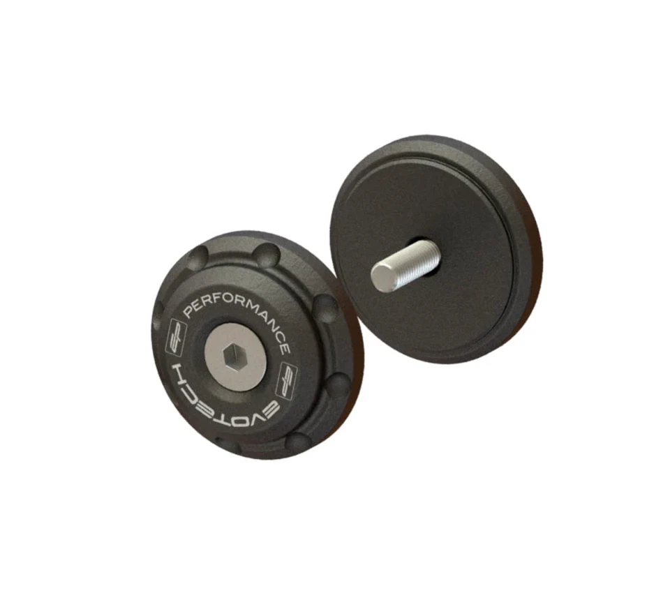 Triumph Speed Triple 1200 RS 2021+ Black Bar End Weights by Evotech Performance - Image 1 of 1