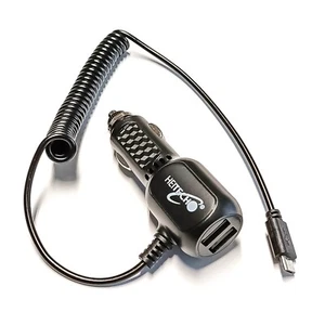 Kfz LKW Ladekabel 12 & 24 Volt Adapter Micro USB Spiralkabel 2x USB Buchse 4,8A - Bild 1 von 1