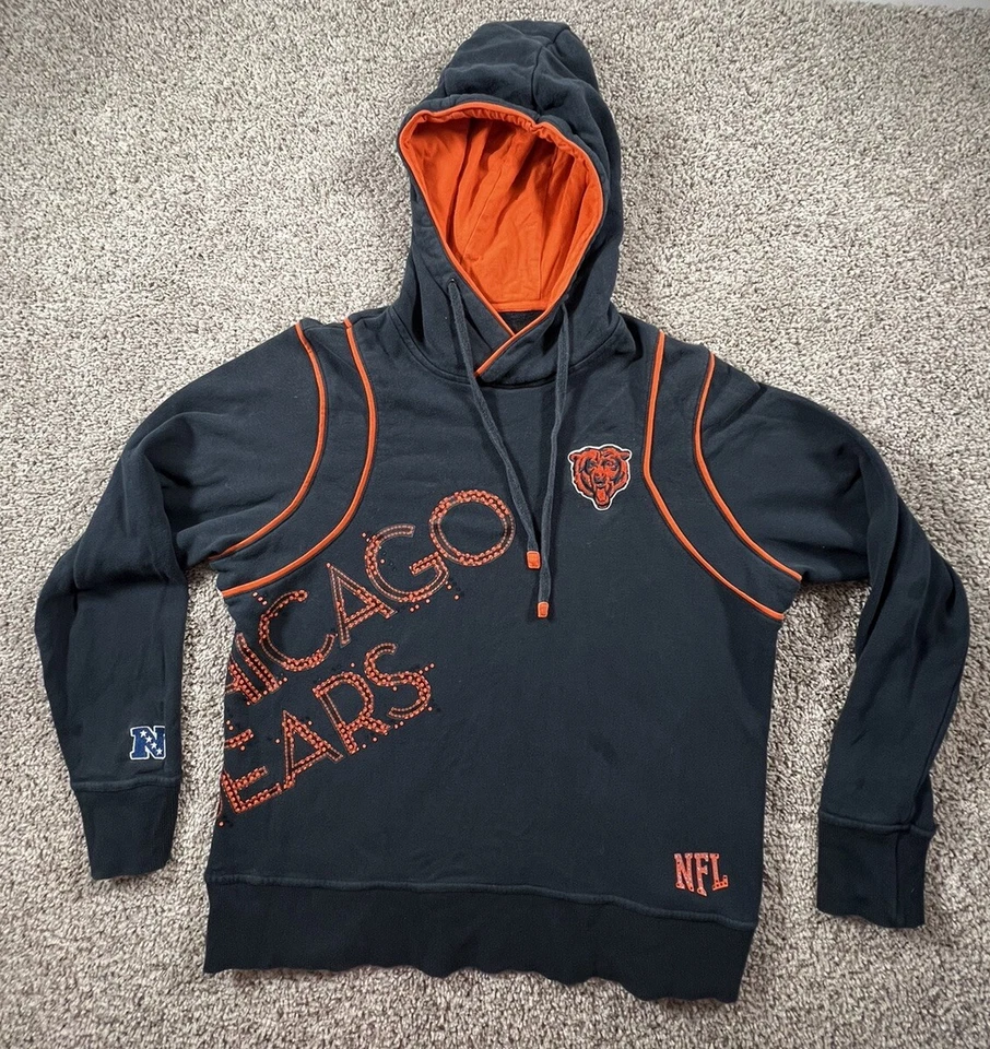 Chicago Bears Women’s Large Blue Logo Hoodie Sweater Pullover - Image 1 of 4
