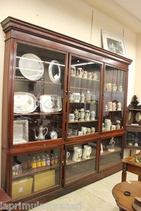 GRANDE LIBRERIA ANTICA L. mt 2,72 x 2,53  VETRINA '800 PER COLLEZIONI ESPOSITORE - Foto 1 di 12