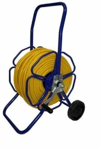 Manguera de microboro de 8 mm 100 m + carrete de metal con ruedas y accesorios limpieza de ventanas PMA - Imagen 1 de 1