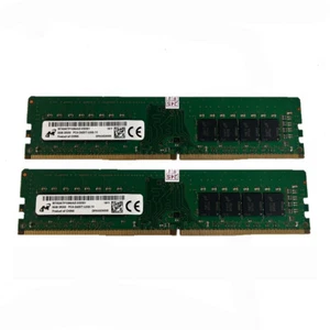Micron 2X 8GB 2RX8 DDR4 2400T PC4-19200mhz 288pin 1.2V Desktop Memory RAM - Picture 1 of 1