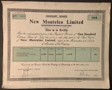 South Africa 1961 Ordinary Shares Certificate Reg Date:  15 SEP '61