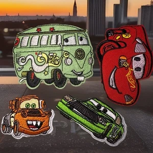🔥LOTE de 4 Coches Película Relámpago McQueen Parche Rojo Coche Pixar Bordado Planchado - Imagen 1 de 8