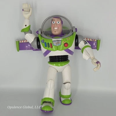 Figura parlante interactiva Buzz Lightyear Toy Story 12" de los parques de Disney funciona Foto 1 de 4