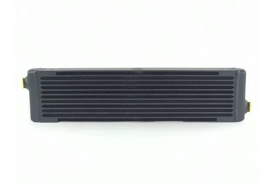 CSF 8111 Black Universal Single-Pass Oil Cooler Fits Porsche IROC Front Bumper - Image 1 of 4