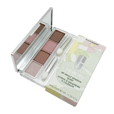Clinique All About Shadow Quad 06 Pink Chocolate, 0.11 oz FULL Size NEW VERSION - Image 1 of 4