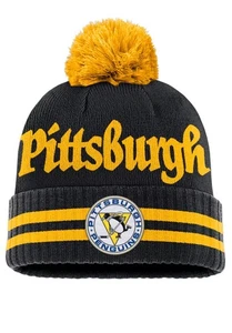Cappello berretto uomo Pittsburgh Penguins Blindside nero pom maglia NHL nero nuovo - Foto 1 di 4