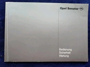Opel Senator B Betriebsanleitung 10.1989 - Picture 1 of 3