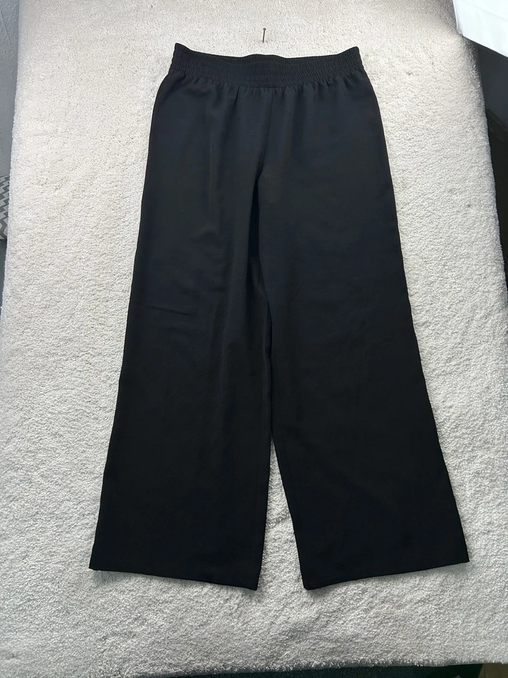 Alyx Pants Womens Medium Black Wide Leg Pull On Stretch Waist Casual Comfort - Image 1 of 4