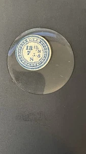 13-13/16 :7 Ligne NOS Glas Taschenuhr Kristall - Bild 1 von 2