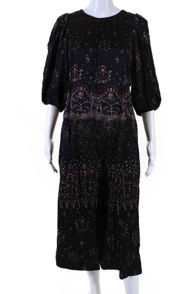 Rebecca Taylor Womens Fleur Silk Open Back Dress Size 4 13848591 - Image 1 of 4