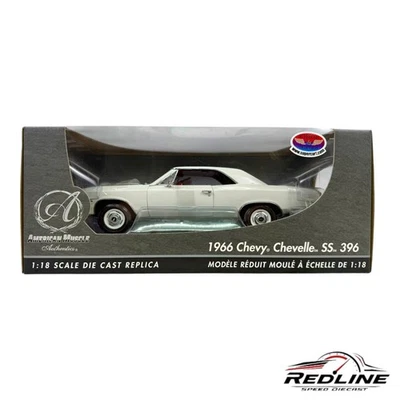 🇺🇸American Muscle Authentics White 1966 Chevy Chevelle SS 396 1:18 C1🇺🇸 - Image 1 of 4