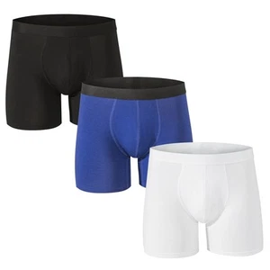 Alpine Swiss Mens Boxer Briefs 3 Pack Underwear Breathable Comfortable Trunks - Picture 1 of 38
