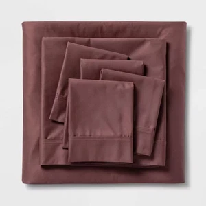 6pc 800 Thread Count Solid Sheet Set - Threshold Signature - Picture 1 of 27