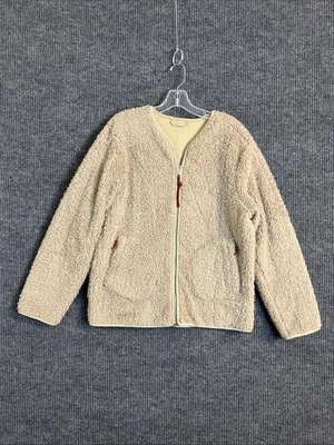 Chaqueta Lululemon para mujer Oh So Sherpa cremallera completa talla 10 bolsillos tostados acogedora Foto 1 de 4