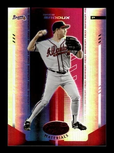 2004 Leaf Certified Materials #202 Greg Maddux Mirror Red #/100 - Bild 1 von 2