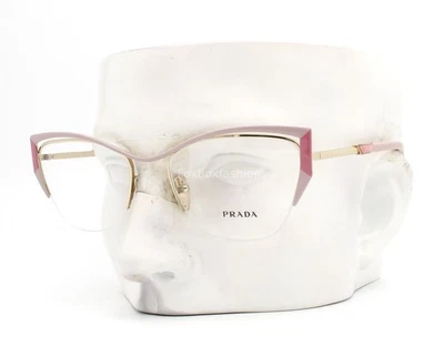 Prada Half Rim Eyeglasses VPR 63Y 14A-1O1 Glasses Alabaster Pink 52mm No Case - Image 1 of 4