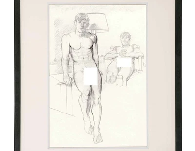 Desnudo Vintage Dibujo Desnudo Arte Americano Erótico Gay Harry Bush Tom Finland Foto 1 de 4