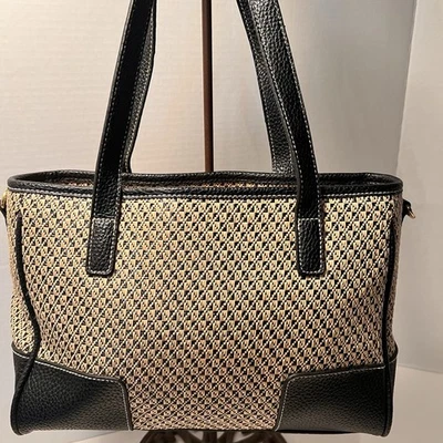 De Colección Jaclyn Smith Imitación Cuero Asa Superior Bolso Cartera Cocodrilo Negro S Foto 1 de 4