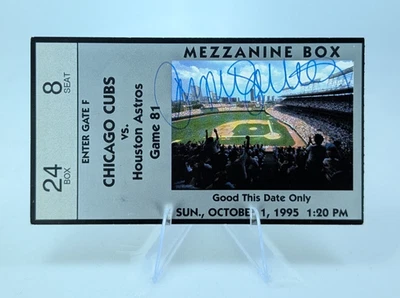 RYNE SANDBERG Signed Autographed Ticket Stub - Chicago Cubs HOF Auto - Image 1 of 3