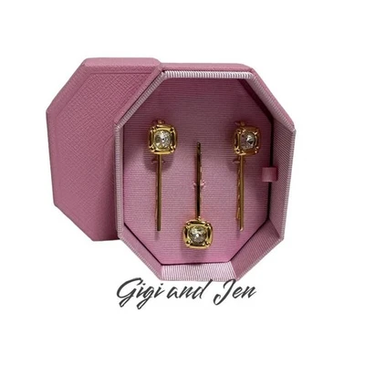 Juego de 3 horquillas Swarovski Dulci cristal chapado en oro accesorios para el cabello Foto 1 de 4