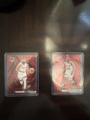2024-25 Panini Mosaic Fred VanVleet And Patrick Williams Color Match Red /99 - Image 1 of 2