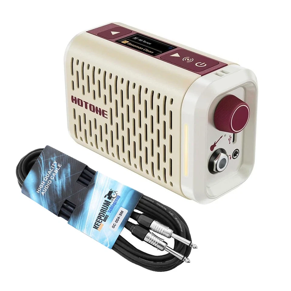Hotone AP-5WH Gitarren-Verstärker Pulze Mini mit keepdrum Klinkenkabel - Bild 1 von 4