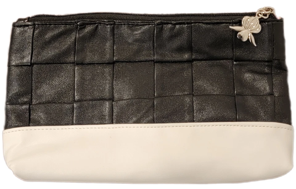 Sisley 黑白化妆品配件旅行化妆包手拿包 — 第 1/4 张图片