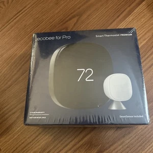 Brand New Sealed - Ecobee EB-STATE 6P-01 Smart Thermostat Premium - Black - Picture 1 of 1