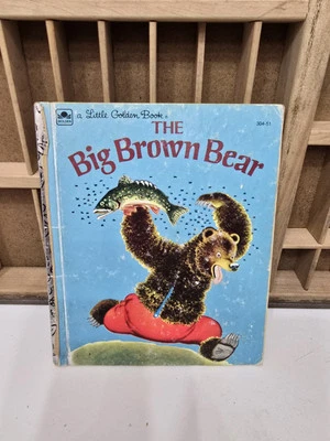 Vintage LITTLE GOLDEN BOOK The Big  Brown Bear — 第 1/4 张图片