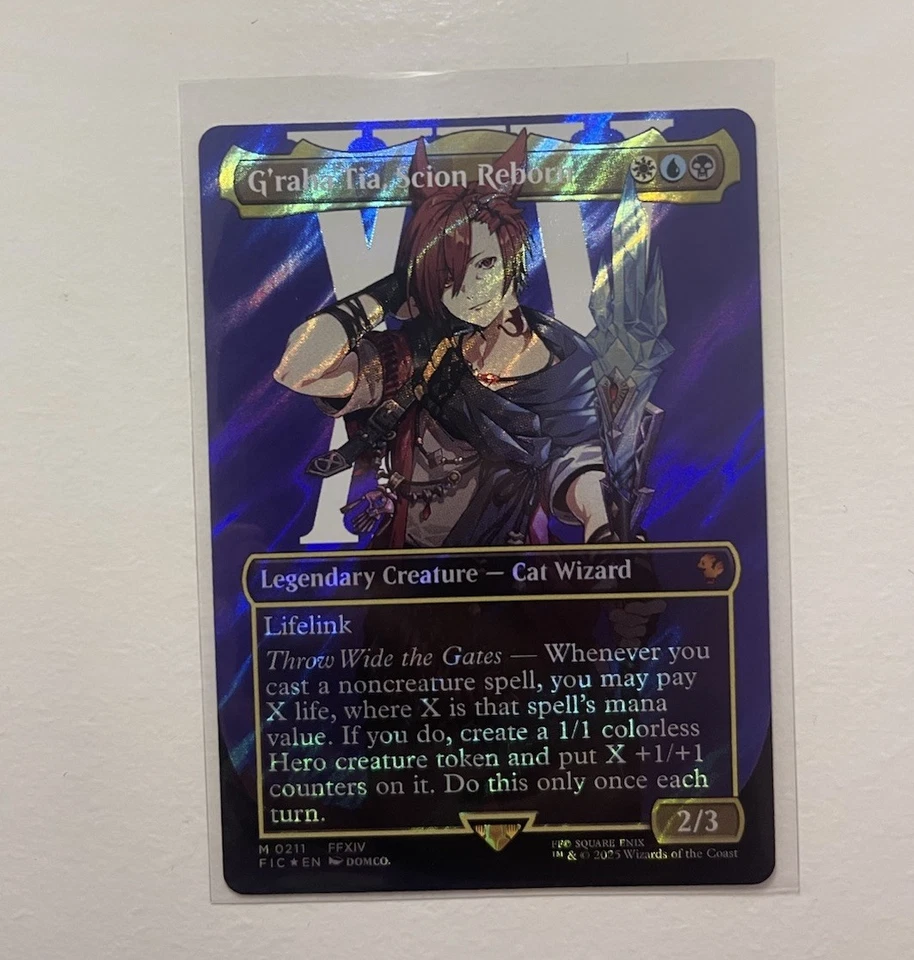 G'raha Tia, Scion Reborn (Borderless) (Surge Foil) Commander: Final Fantasy Foil - Image 1 of 2