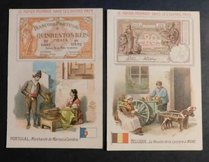CHROMO - LE PAPIER MONNAIE.Portugal / Belgique (CLA35/4) - Imagen 1 de 1